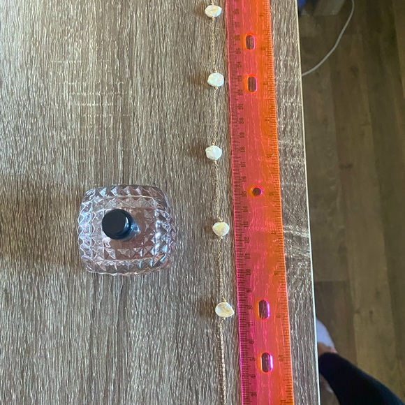 solid 10k gold baroque pearl necklace🐚 46cm - Picture 2 of 6